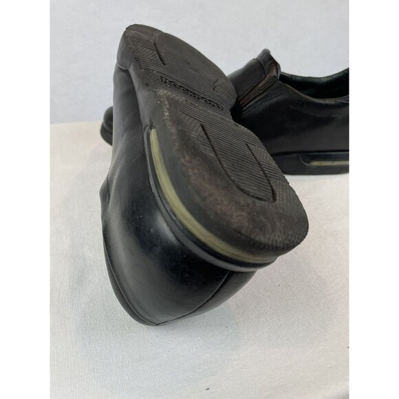 Rockport Men’s Black Slip On Loafers Size 11 CRACKED HEELS AS IS - Picture 9 of 11